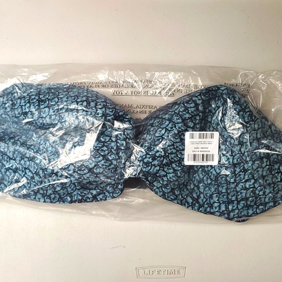 ❤️NWT VINTAGE TORRID BRA - MERMAID PRINT WIRELESS - BACK SMOOTHING LIGHTLY LINED - Picture 4 of 7